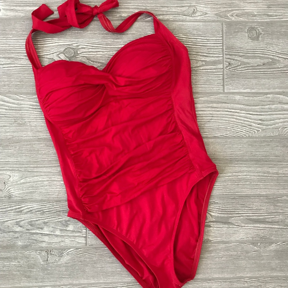 EUC La Blanca Size 8 one piece vintage style!